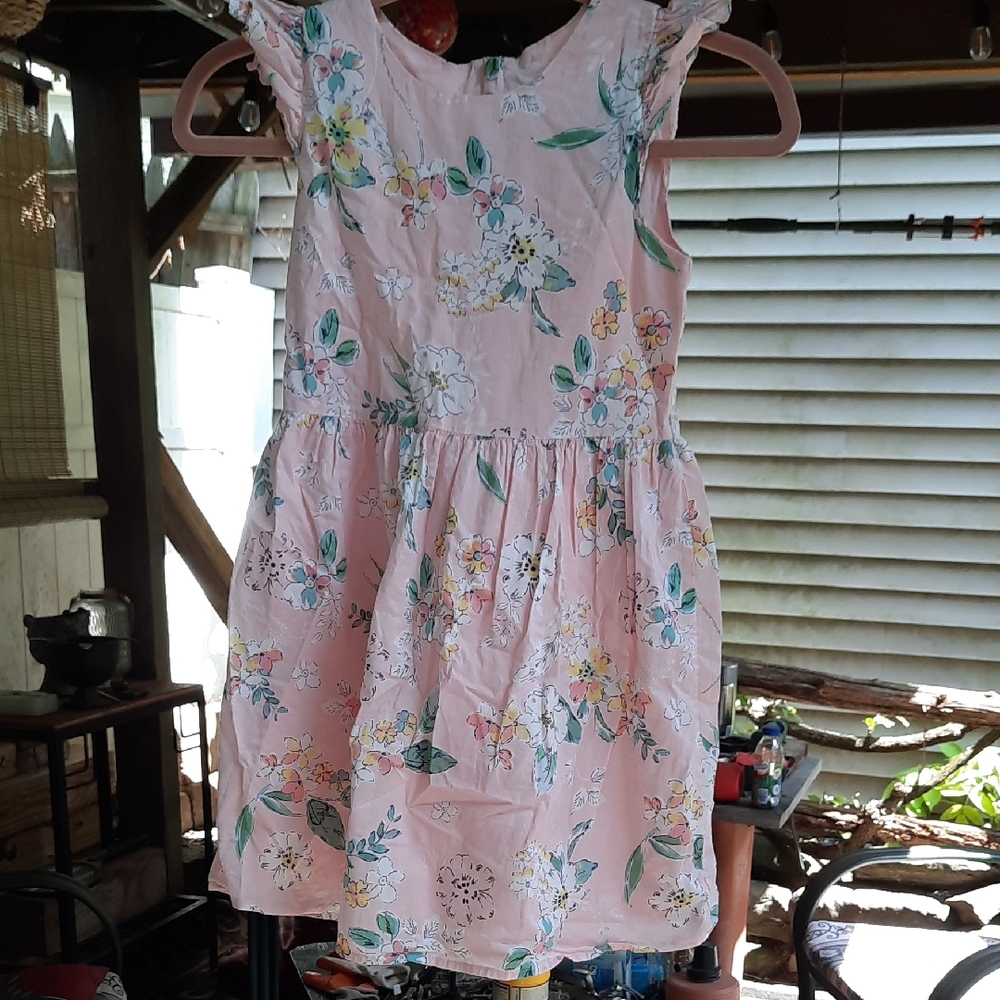 Floral Pink Kids Dress